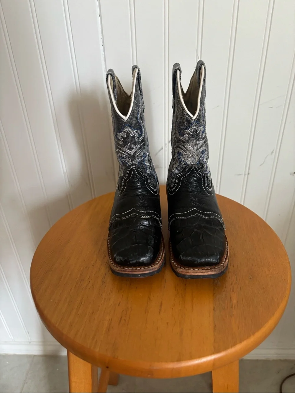 Veretta Kids Leather Cowboy Boots